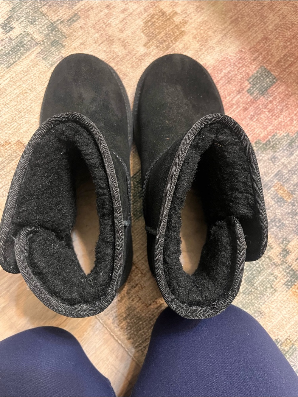 UGG Black Short Button Side Boot - Picture 8 of 8